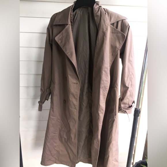 Trench Coat\ Deep Taupe Women’s Trench Coat Sz S/M - Picture 1 of 12